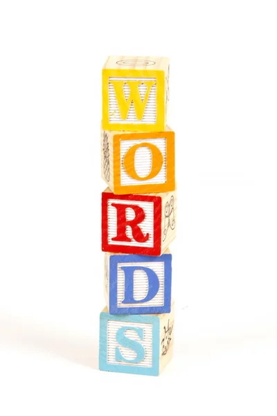 Block Words — Stock Photo, Image