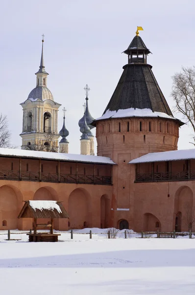 Suzdal Spaso Evfimiev Mosteiro Baseado Meados Século Xiv Fortificação — Fotografia de Stock