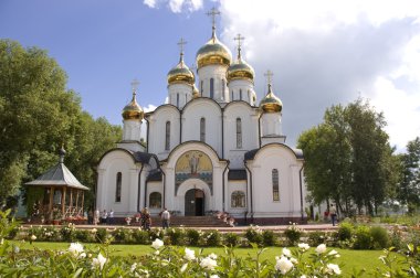 Nikolsky a cathedral of the Piously-Nikolsky female monastery of a city of Pereslavl-Zalesskogo clipart