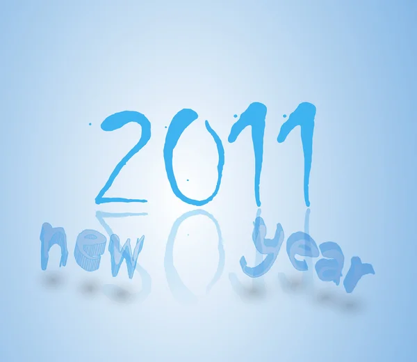 Nuova Carta Dell Anno 2011 — Vettoriale Stock