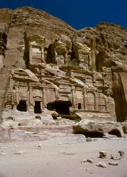 Petra in jordan - in den Felsen gehauene Stadt — Stockfoto