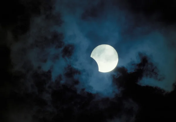 月の日食 ストック画像