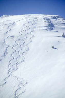 Karda Kayak işaretleri