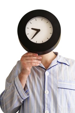 The person - clock clipart