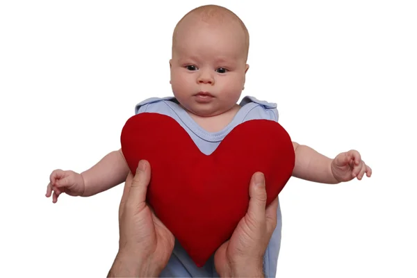 The small child - the big heart — Stock Photo, Image