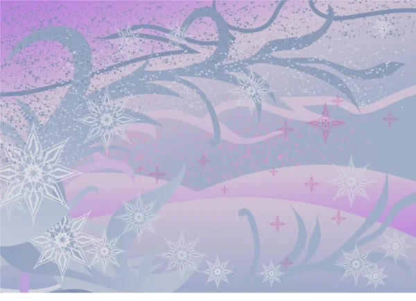 Frosty Pattern Vector Illustration Winter — Stock Vector