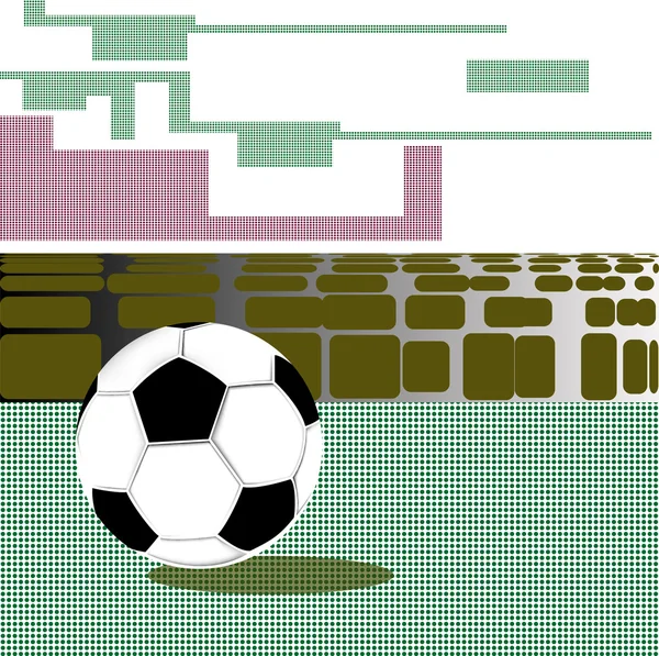 Abstractie met een voetbal — Stockvector