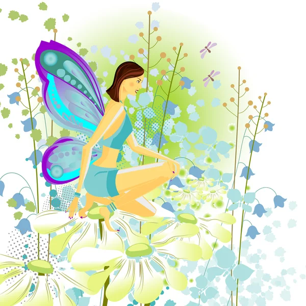 Young butterfly — Stock Vector