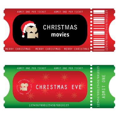 Tickets for Christmas Eve clipart