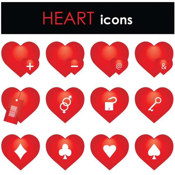 Hearts Icon — Stock Vector
