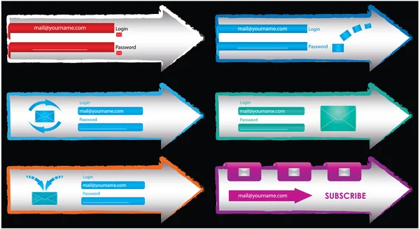 Rahmenvektor Für Webdesign — Stockvektor