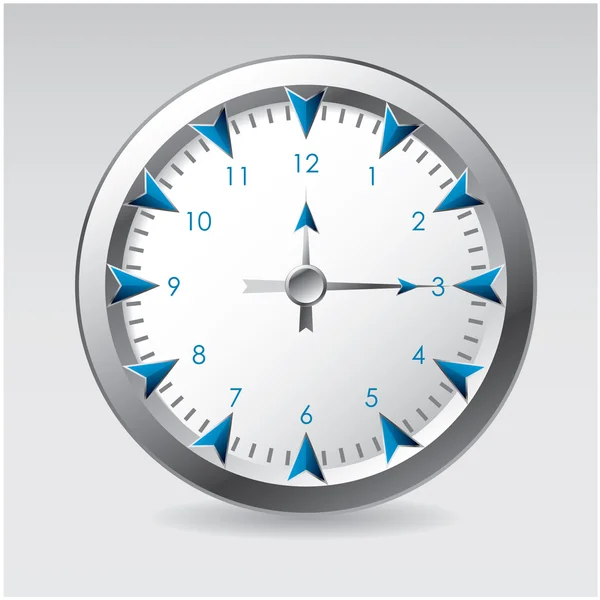 Illustration Vectorielle Une Horloge — Image vectorielle