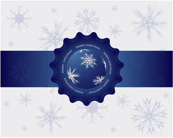 Abstract Christmas Background Snowflakes — Stock Vector
