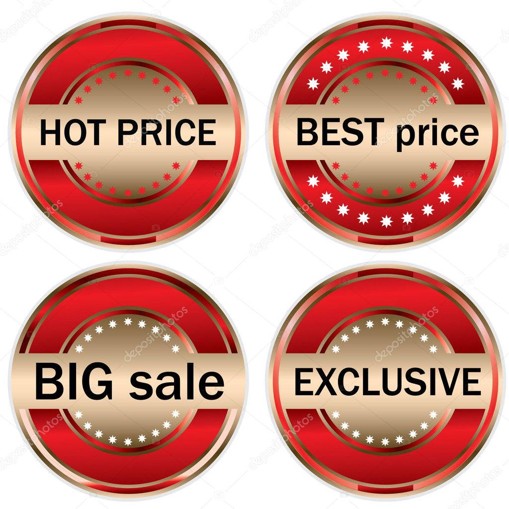 Price tags — Stock Vector © place4design 4831983