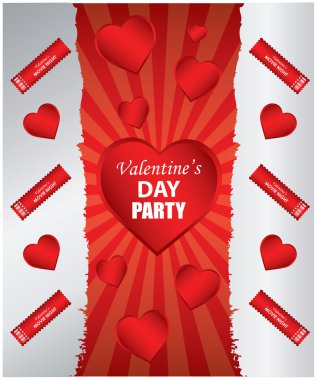 Valentine's day Invitation clipart