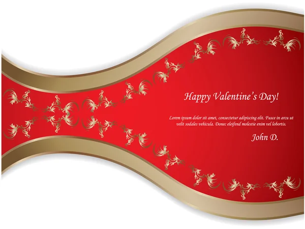 Happy Valentine's day - vintage achtergrond — Stockvector