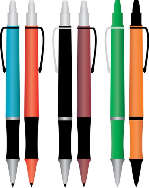 Conjunto de lápices de colores — Vector de stock