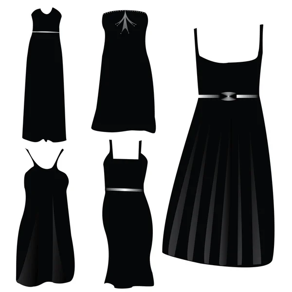Vektor illustration av moderna formella klänningar - nytt mode — Stock vektor