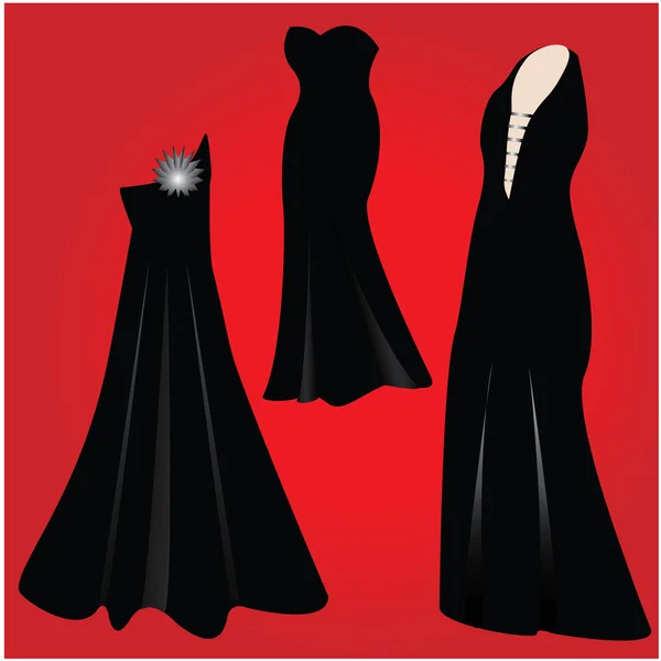 モダンなフォーマルなドレス 新しいファッションのベクトル イラスト — ストックベクタ