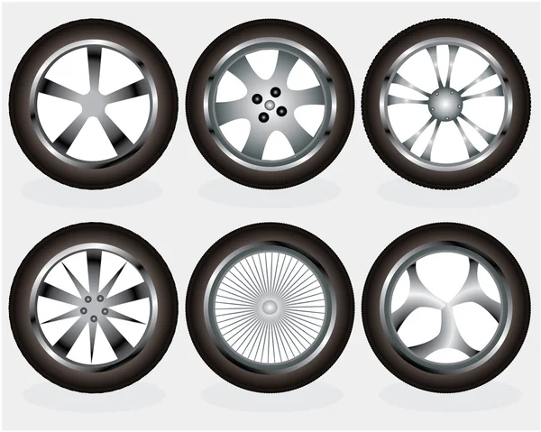 Vector marcas de pneus — Vetor de Stock