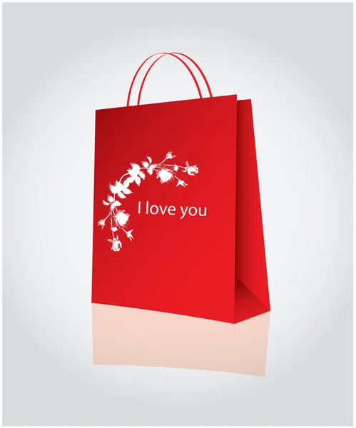 Shopping pour la Saint-Valentin — Image vectorielle
