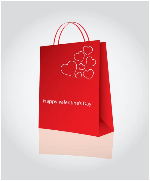 Shopping Pour Saint Valentin — Image vectorielle
