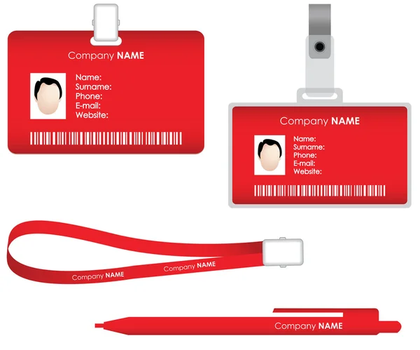 身份证的姓名标签 — 图库矢量图片