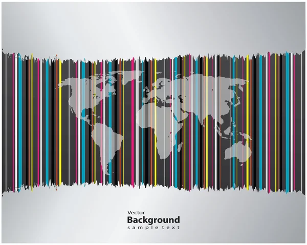 Regenboog wereld brochureontwerp — Stockvector