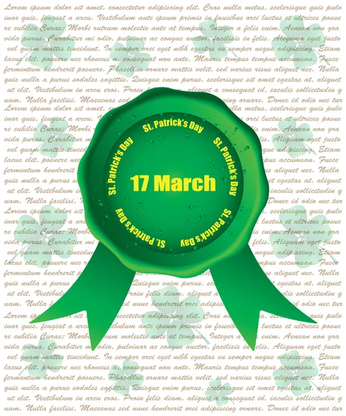 Special background for the St. Patrick's Day — Stock Vector