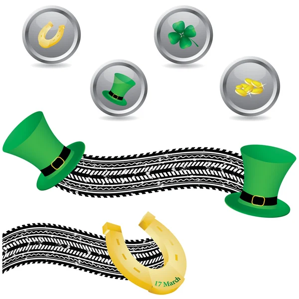 Saint Patrick's Day symbols — Stock Vector