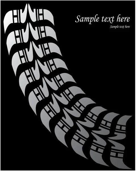 Tire print - Vector — Stock Vector