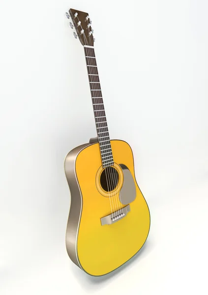 3D akustická kytara Royalty Free Stock Fotografie