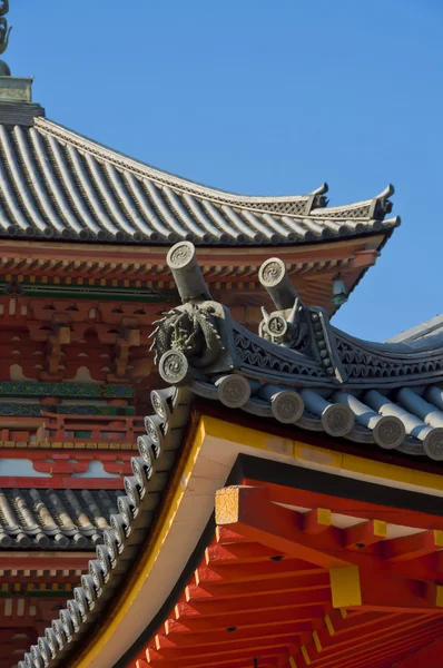 Detalle Sobre Templo Japonés Kyoto Kyoumizu Tomada Enero Imágenes De Stock Sin Royalties Gratis