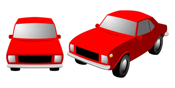 Červené auto — Stockový vektor