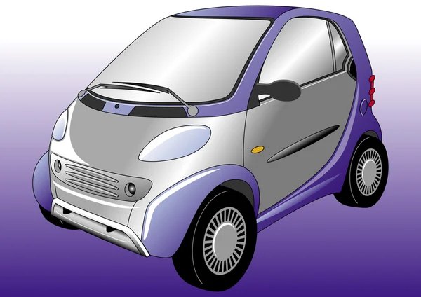 小さな紫色のスポーツ車のイラスト — ストックベクタ