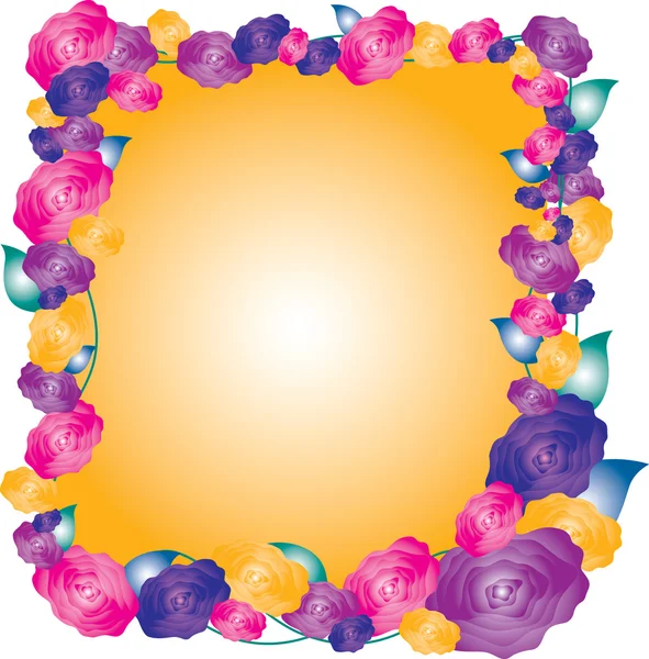 çerçeve güzel gül