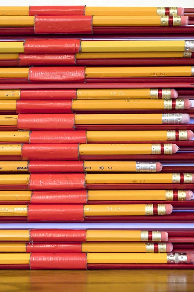 Pencils in binders. — Stock Photo, Image