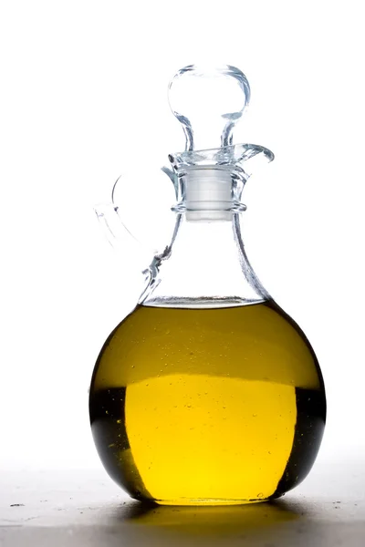 stock image A cruet of olive oil.