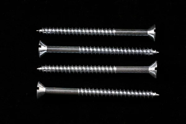 Display of shiny screws. — Stock Photo, Image
