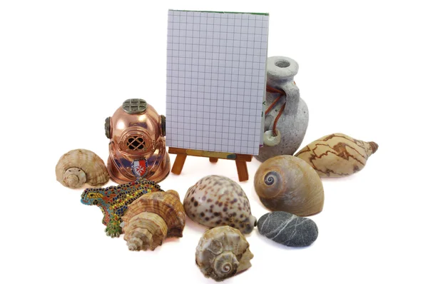 Frame made from shells — Stock Photo, Image