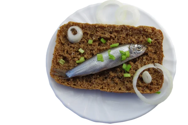 Duński open sandwich — Zdjęcie stockowe