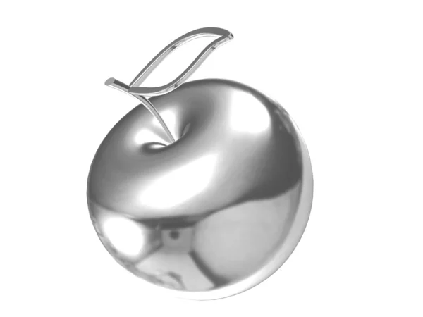 Illustration Silver Apple — Stock Photo, Image