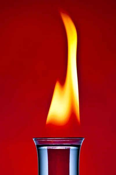 Flammenschuss — Stockfoto
