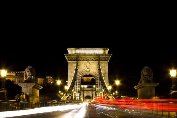 Cadena puente Budapest — Foto de Stock