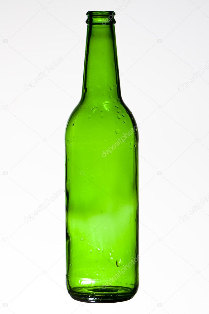 Empty Green bottle