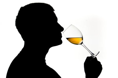 Wine testing clipart