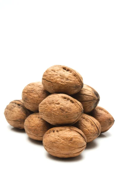 Pyramid of walnuts — Stock Photo, Image
