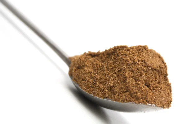 Garam masala in a tea spoon — Stock Photo, Image