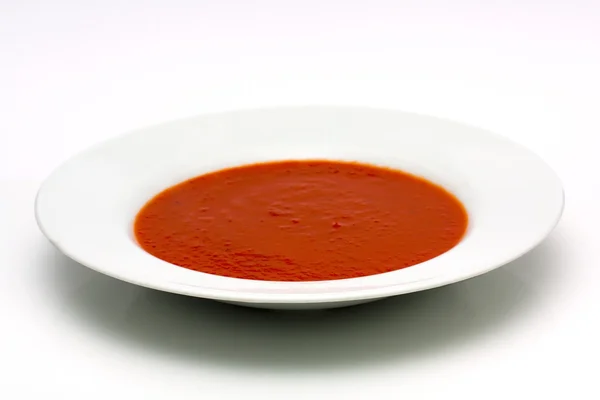 Skål af tomatsuppe - Stock-foto