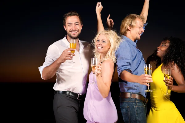 Two couples) on the — Stock Photo, Image